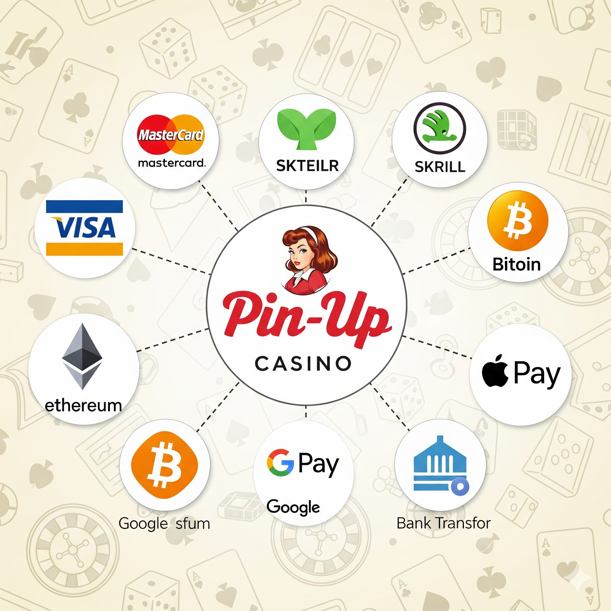 Deposit and withdrawal methods at Pin-Up Casino